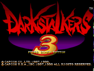 Darkstalkers 3 title screen for Playstation